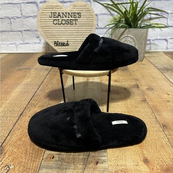 Soma Plush Scuff Slipper Black - Picture 1 of 6